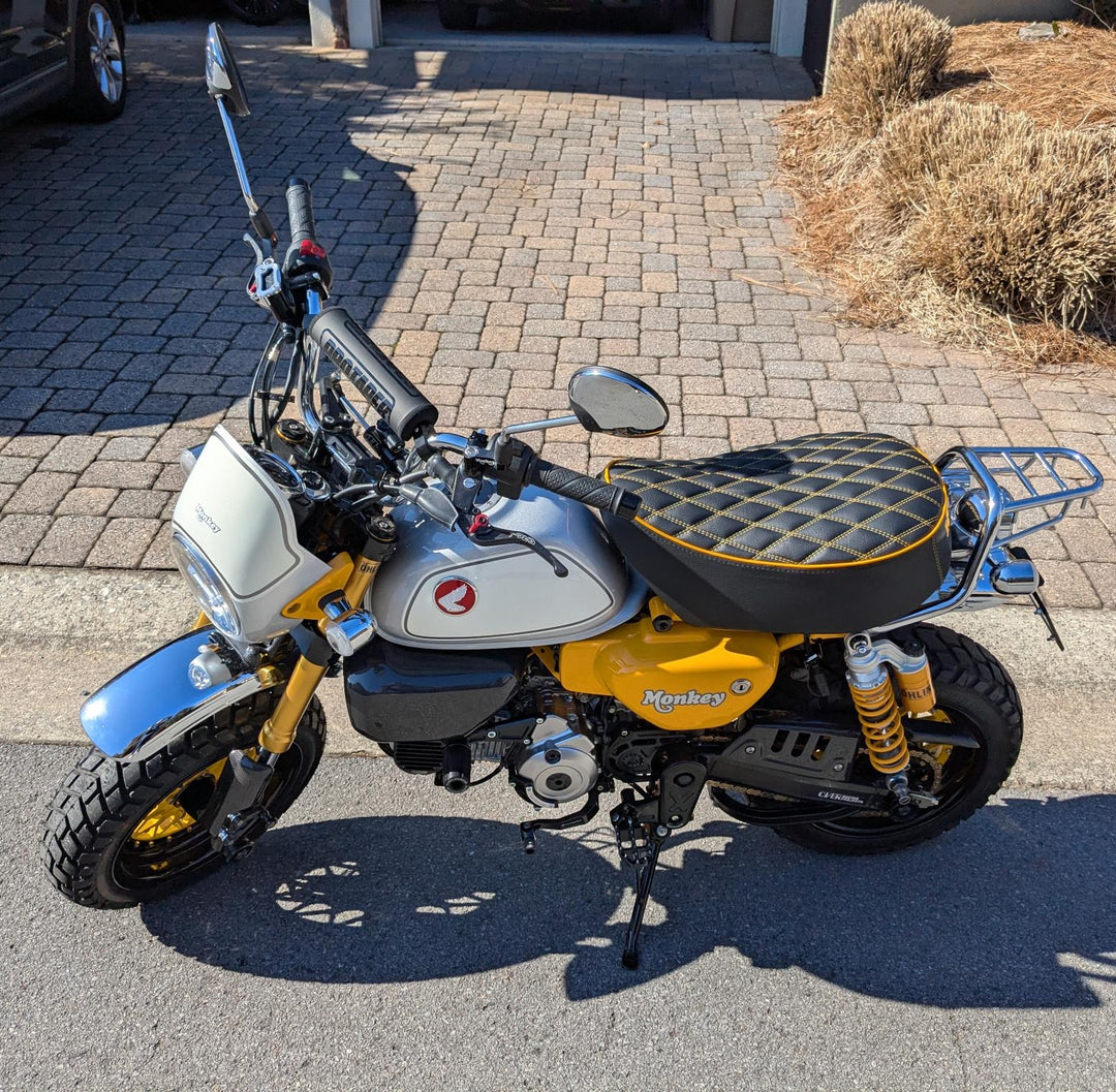 Honda Monkey Diamond Stitch with Piping Seat Cover