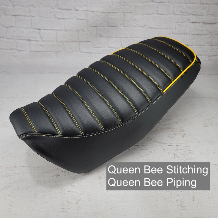 READY TO SHIP! 2022 - 2025 Honda Grom Tuck and Roll Seat Cover with Piping