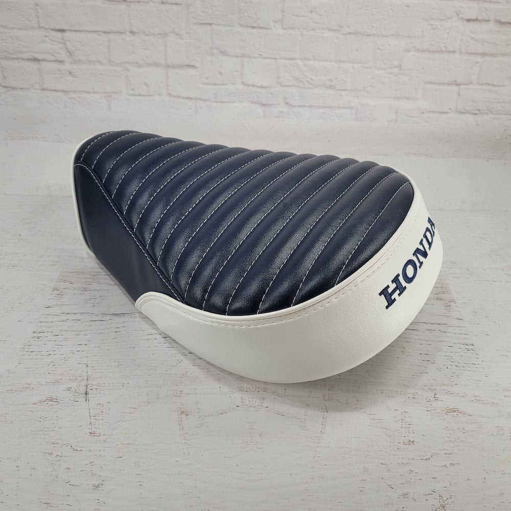 Honda Super Cub / Trail 125 Navy Blue Mini Pleat Two Tone Seat Cover