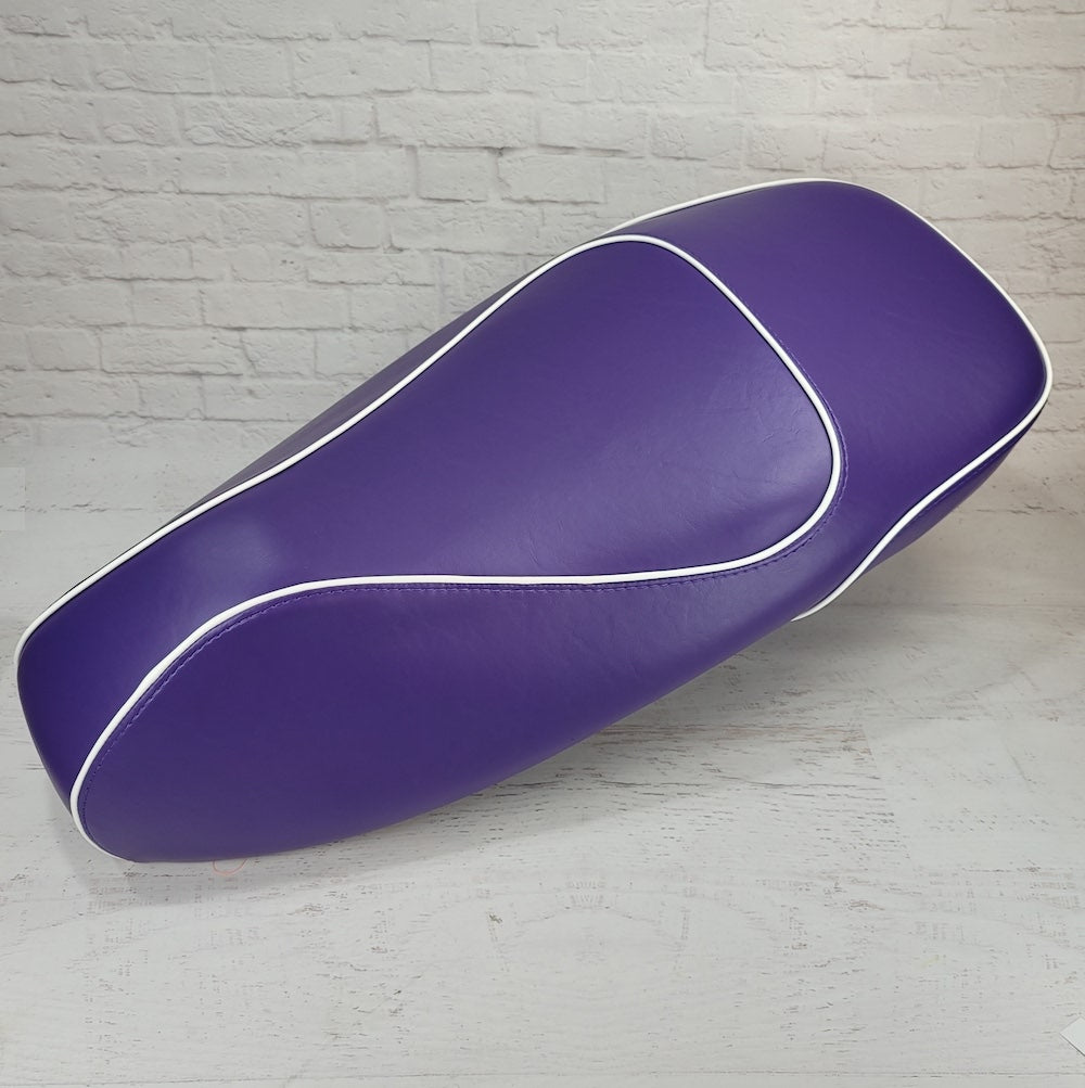 Vespa GTS 250 300 Seat Cover Purple with Piping – Cheeky Seats Scooter ...