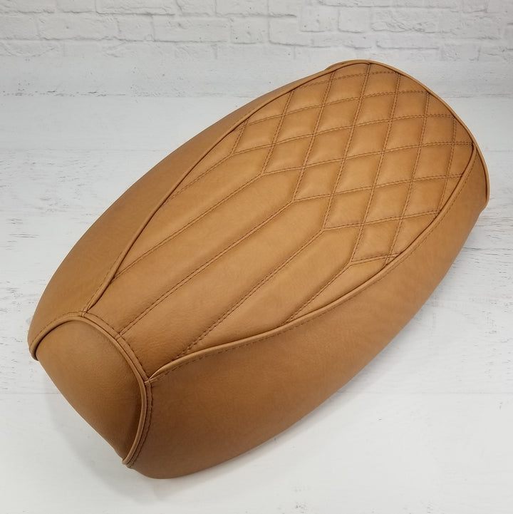 Yamaha Vino 125 Diamond Pleat Seat Cover Golden Tan/Brown